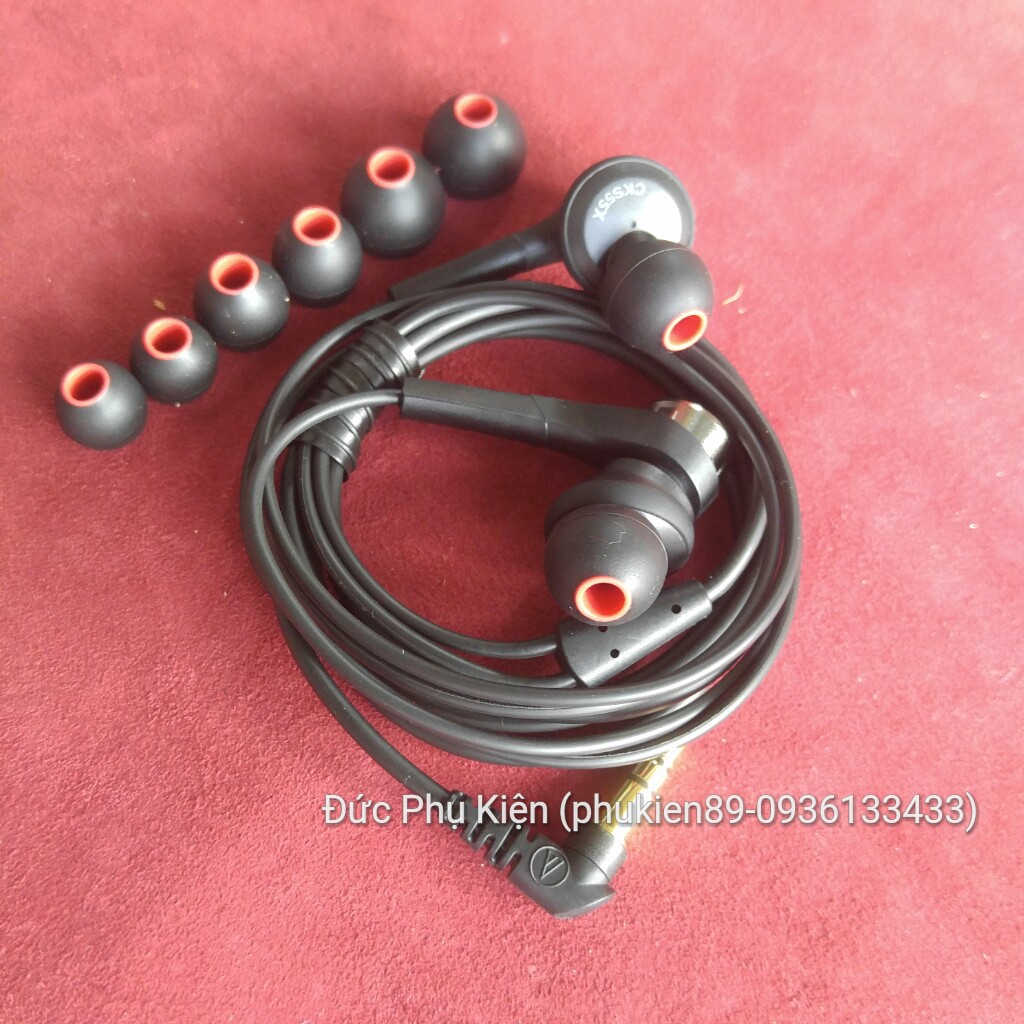 Tai nghe Audio Technica ATH CKS55X chính hãng cũ cho người thích bass như mới giá rẻ tặng bao đựng