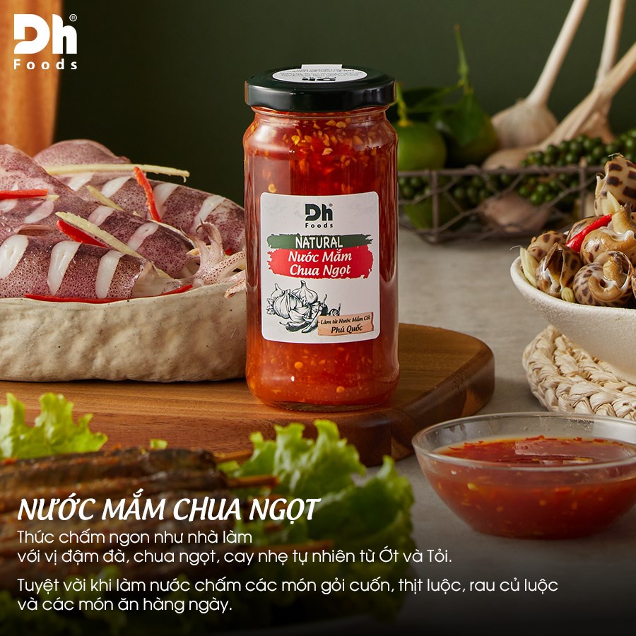 Nước mắm chua ngọt Natural Dh Foods nước chấm, nêm 200ml