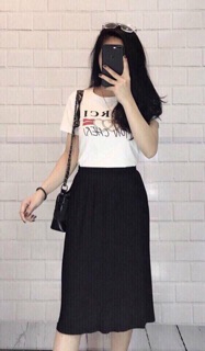 Chân váy dập li sang chảnh