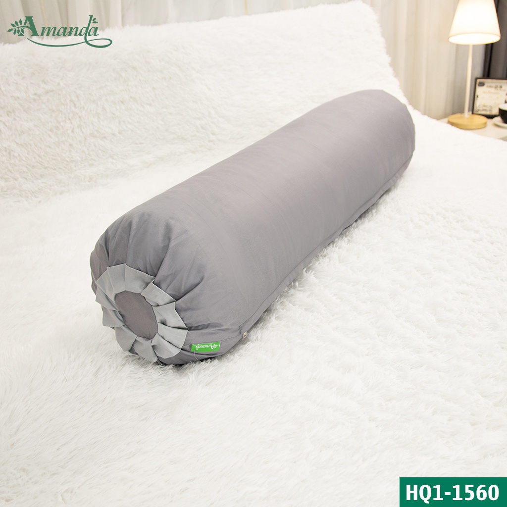 Vỏ gối ôm 35X90cm, vải cotton Hàn Quốc được may khóa kéo đường chỉ may chắc chắn