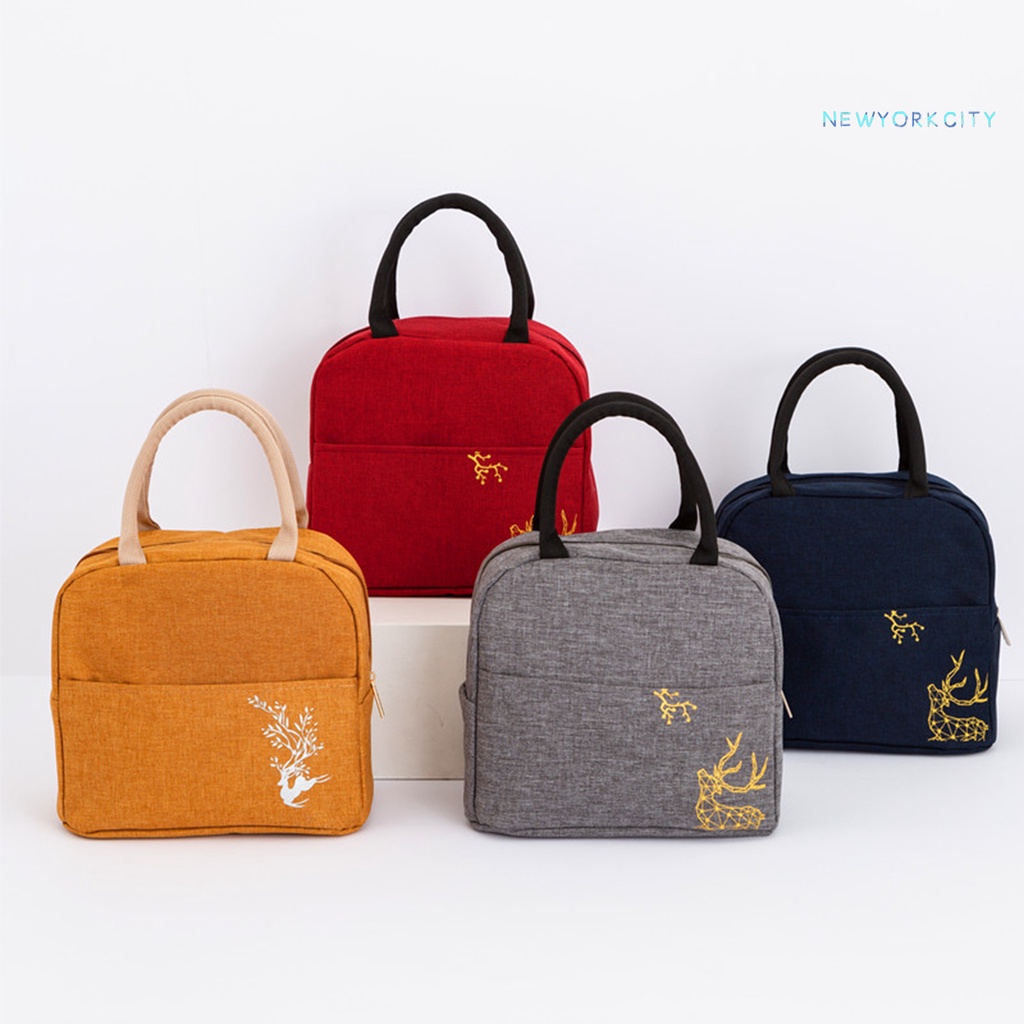 Túi Đựng Cơm Trưa NYC Lá Nhôm Giữ Nhiệt Sức Chứa Lớn