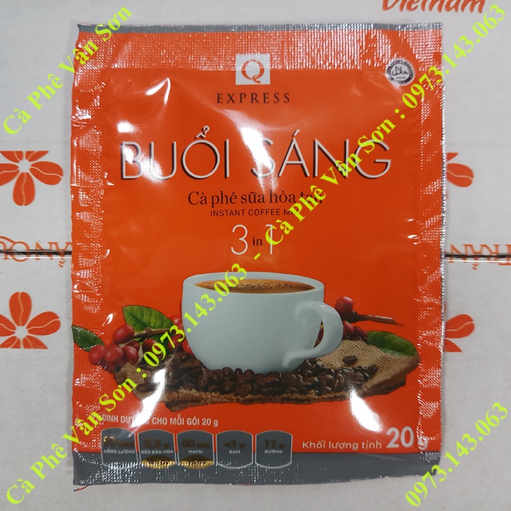 Gói nhỏ 20g cà phê sữa Buổi Sáng Trần Quang