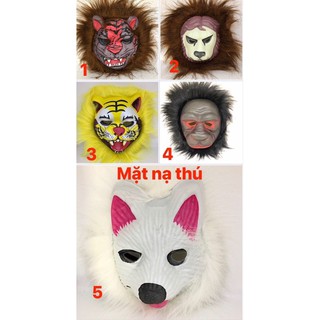 Mặt nạ hình thú chuẩn siêu nhẹ siêu rẻ Halloween