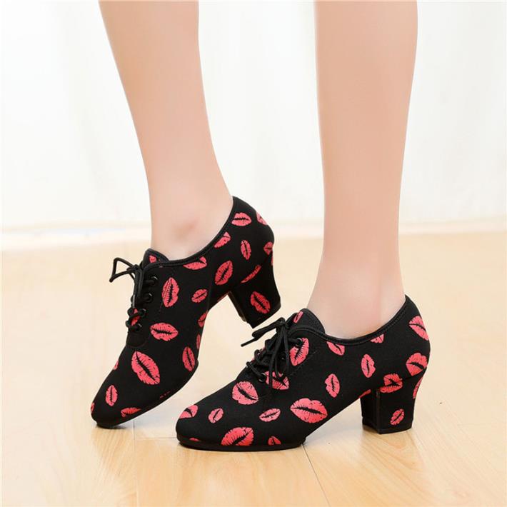 Giày Khiêu Vũ Latin Bằng Vải Oxford Dành Cho Nữ