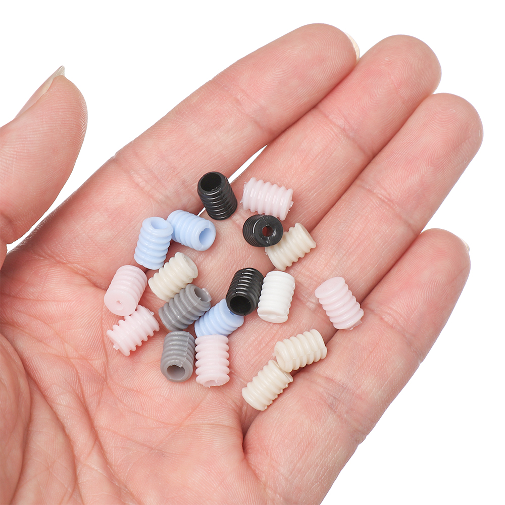 Set 100 Khóa Dây Rút Bằng Silicon Mềm Nhiều Màu Sắc Không Trượt Có Thể Điều Chỉnh Cho Người Lớn Và Trẻ Em