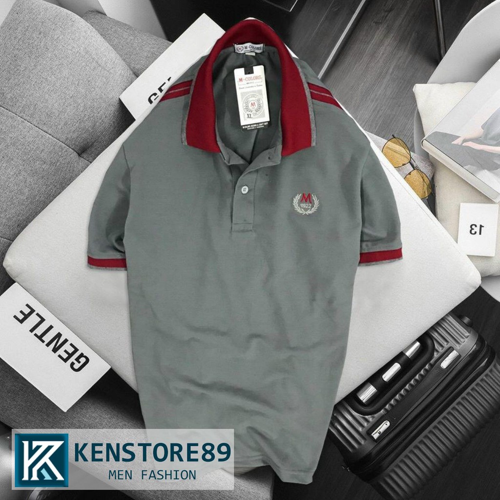Áo thun nam có cổ bông lúa M 1922 cao cấp KENSTORE89 ATP071