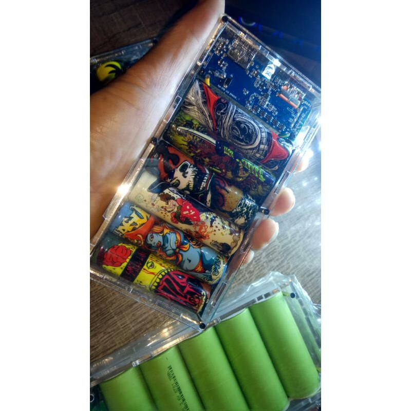 sạc dự phòng mica cá tính 6cell 18000mah có sạc nhanh