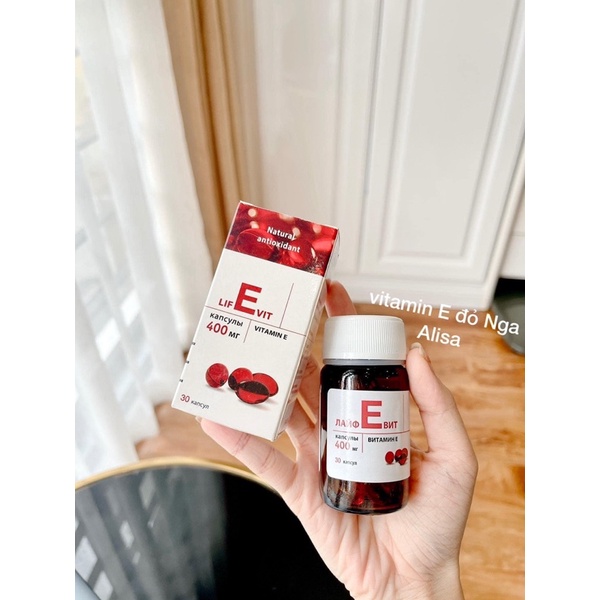 Vitamin E đỏ Nga Mirrolla 400mg - ALISA