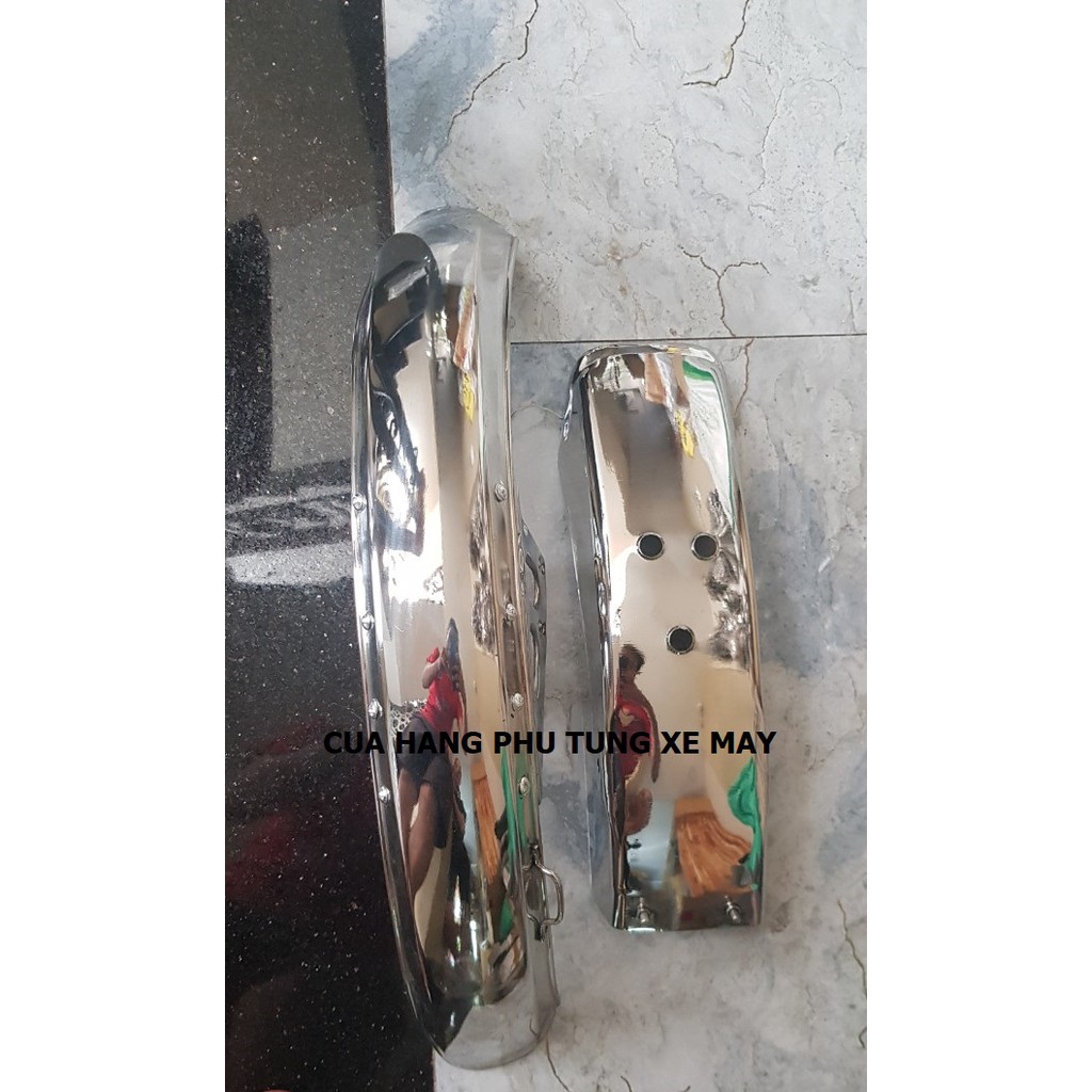 Bộ 2 dè trước - sau xe WIN 100 inox