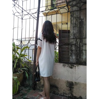 Váy Bầu Trắng Cổ Thủy Thủ ( kèm ảnh thật )