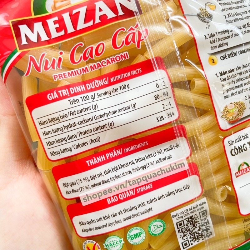 Nui ống dài MEIZAN cao cấp 200G - tapquachukim