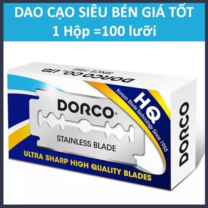 10 Vỉ dao cạo râu Dorco cải tiến cực sắc ST300 (1000 lưỡi)
