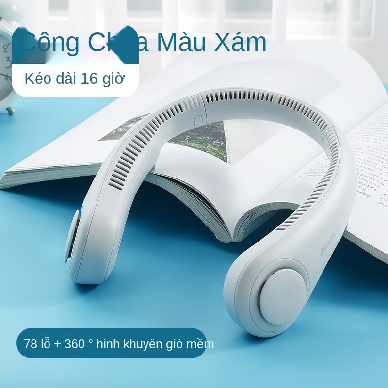 Quạt treo cổ Turas sạc di động cầm tay học sinh nhỏ lười điện tạo tác làm mát mini