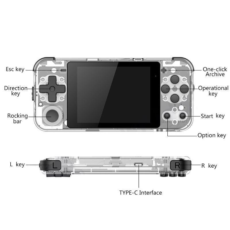 Máy chơi game cầm tay Psp - Powkiddy Q90 Giả lập 12 hệ game Retro, ps1. Bản nâng cấp Pocket Go màn hình 3.0 inch IPS