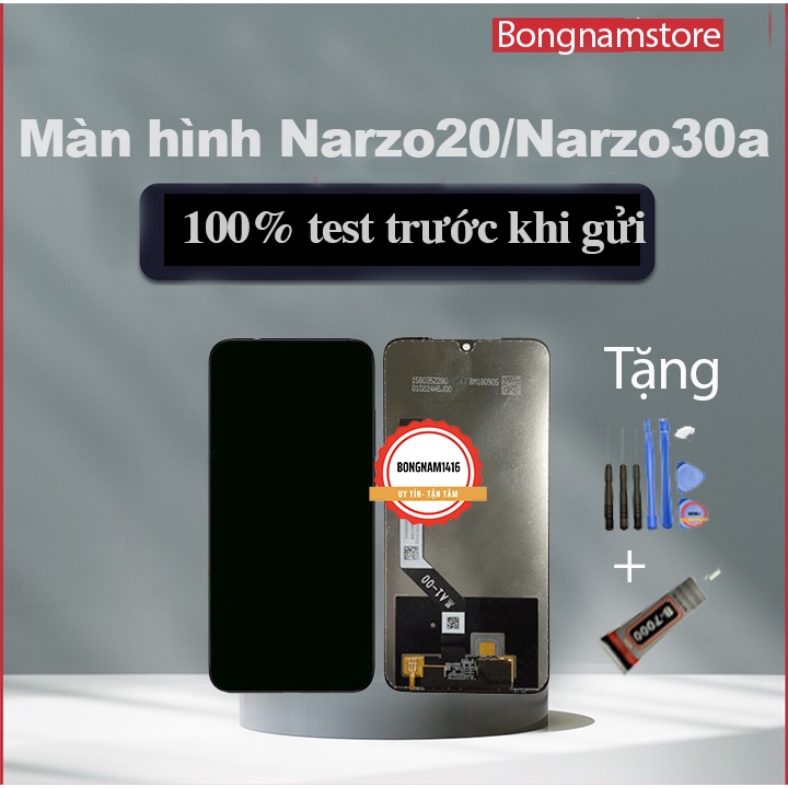Màn hình realme Narzo20 Narzo30A tặng kèm bộ sửa 8 trong 1 và keo dán b7000 bongnamstore.