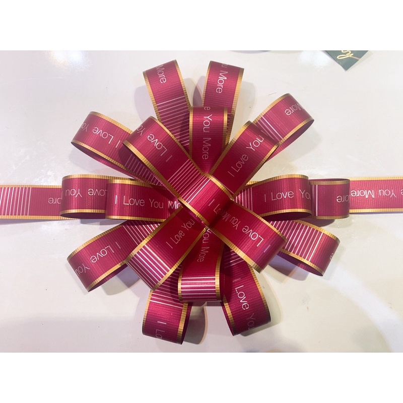 Ruy Băng Nơ Lụa Hai Màu Kẻ Sọc Bảng To