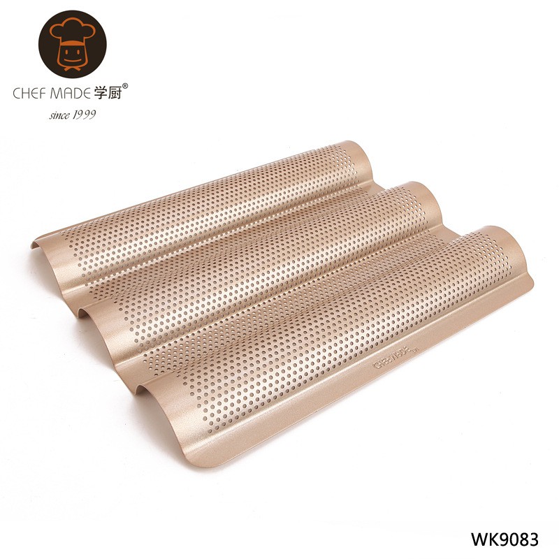 Khuân Chefmade  Khay nướng bánh mì Pháp WK9083 size 26.8*24.1 cm