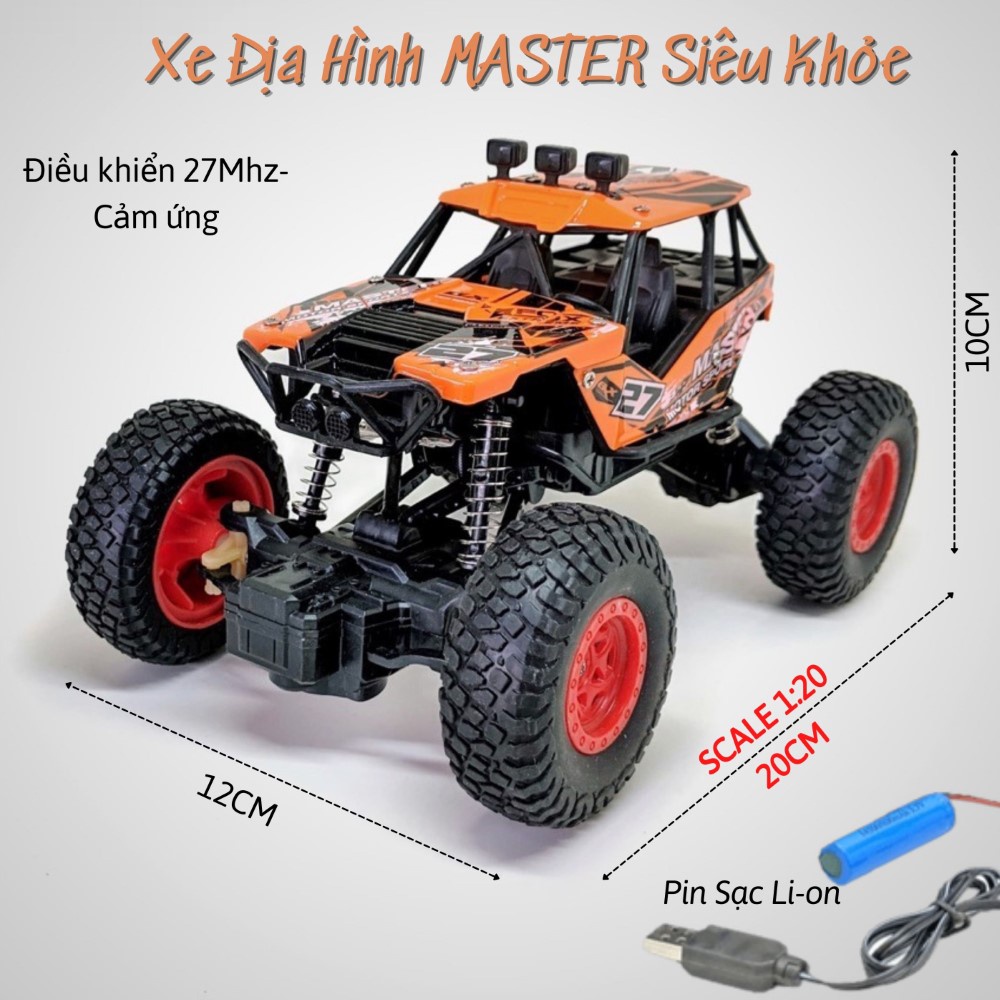 Xe điều khiển từ xa Địa Hình Master giá rẻ động cơ khỏe