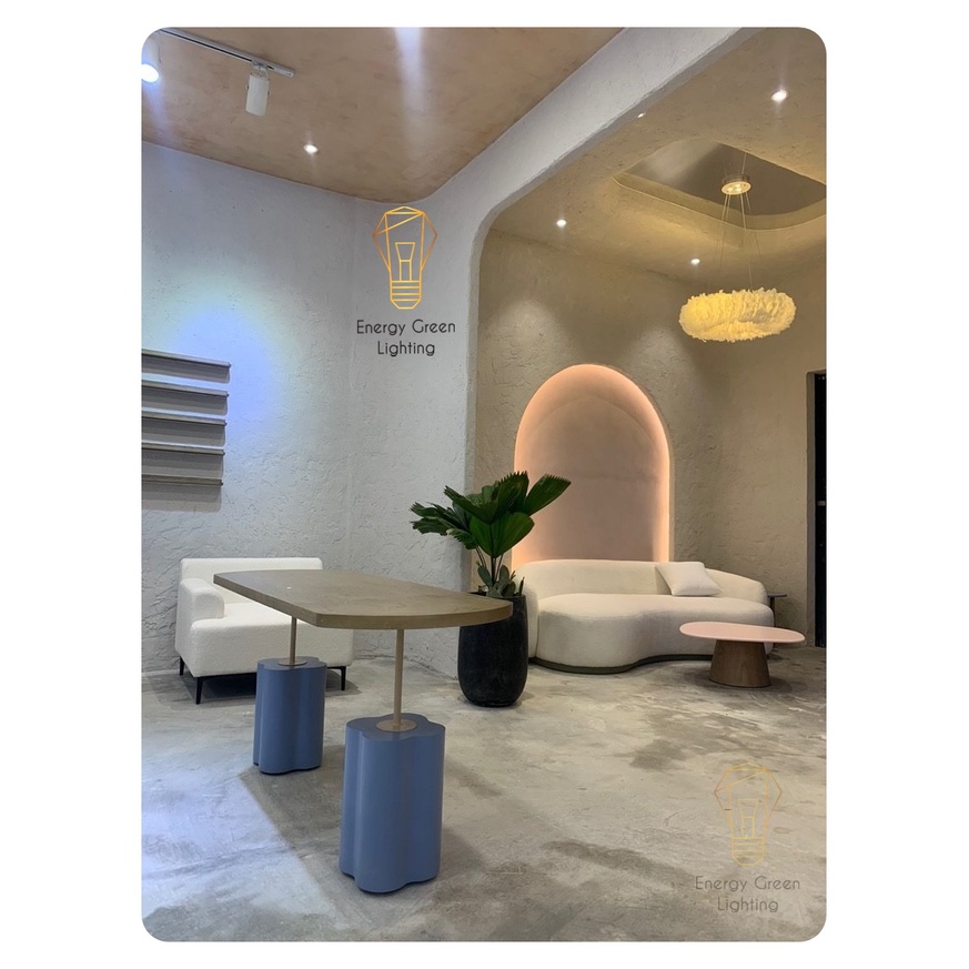 Đèn Chùm Lông Vũ Vòng Tròn Energy Green Lighting 50cm Phong Cách Bắc Âu Decor  - 3 Chế Độ Ánh Sáng - Bảo hành 12 tháng