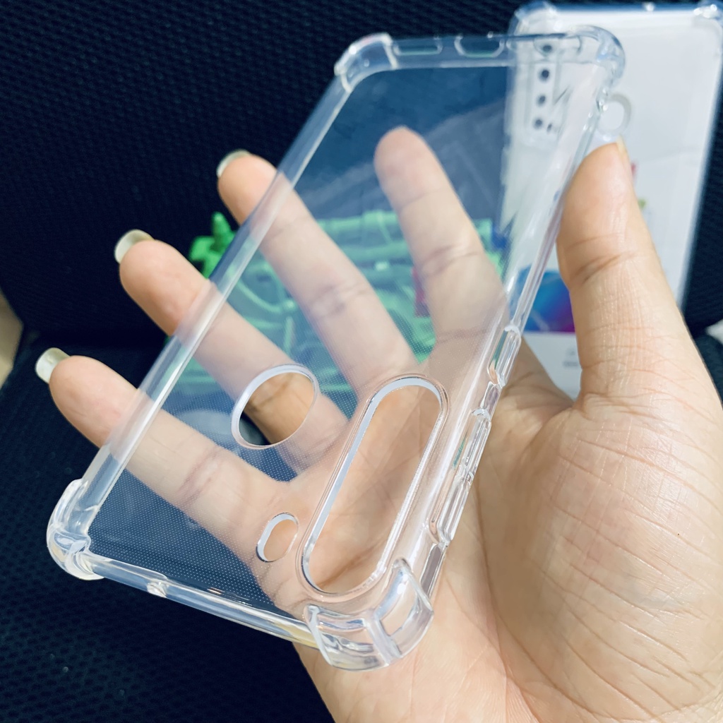Ốp lưng chống sốc Samsung A21 loại dày cao cấp trong suốt bo 4 góc chống va đập