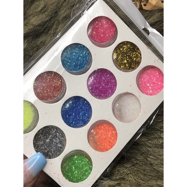 nhũ rắc kim tuyến 12 ô (freeship)