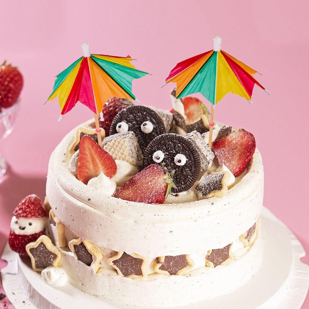 IVORY Dù Hình Ngôi Sao Dùng Trang Trí Bánh Cupcake