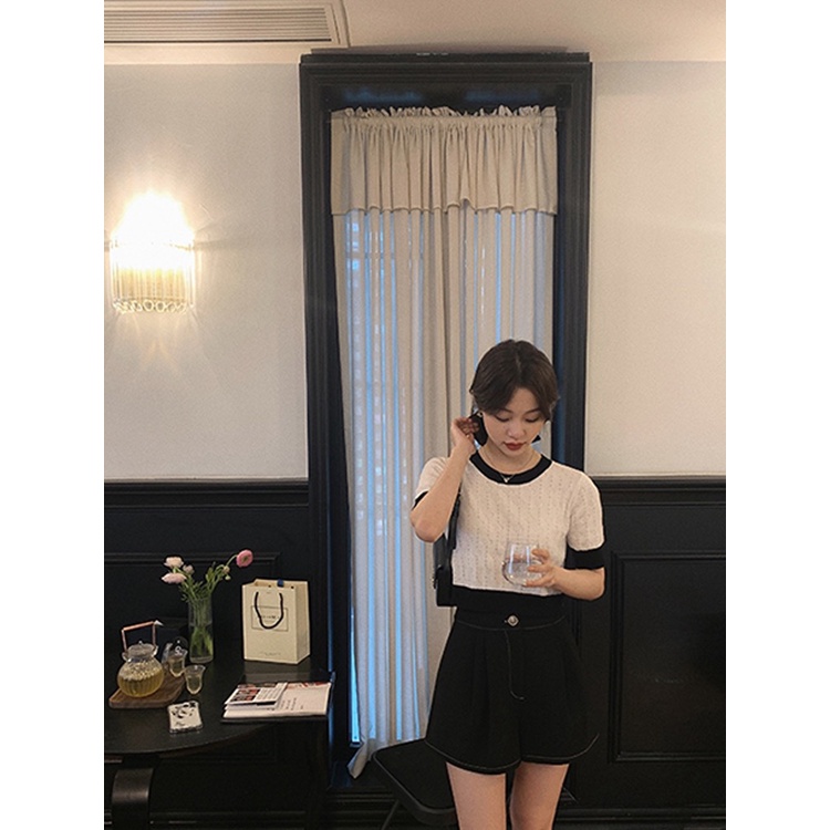 MS677 Áo len nữ mongtoghi cổ tròn kiểu dáng Hàn Quốc