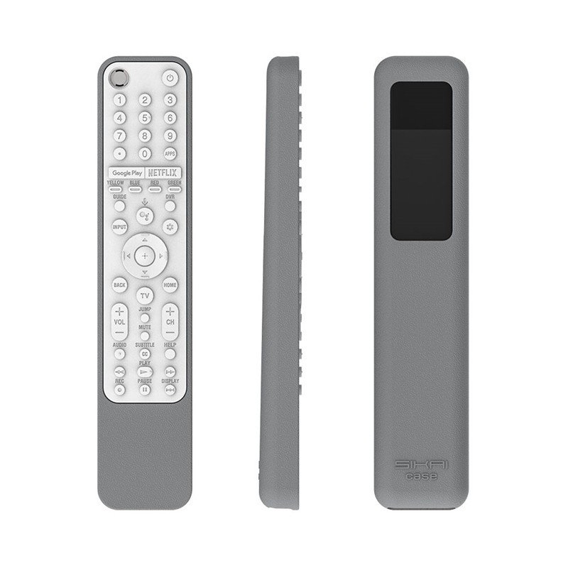 SIKAI CASE Remote Control Silicone Cover for Sony Rmf-Tx600U Tx600E Rmf-Tx500E Smart TV Gray-White