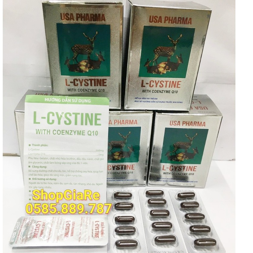 L cystine bổ sung dưỡng chất cho tóc, da hộp 60 viên - ảnh sản phẩm 2