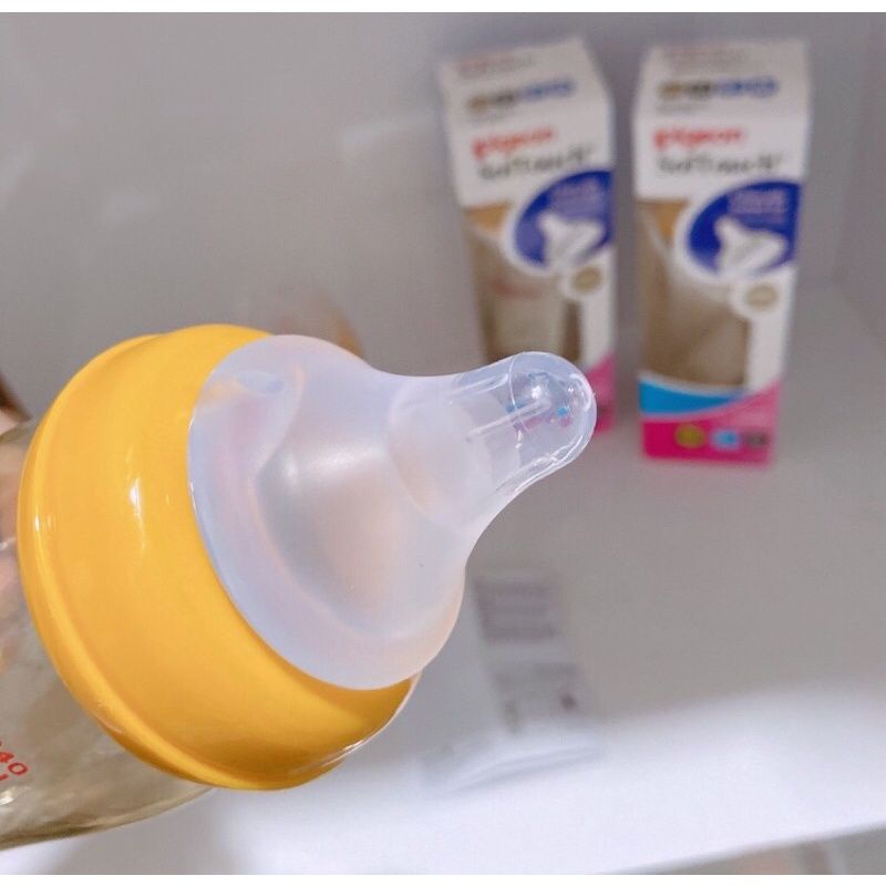 Bình sữa Pigeon Softouch cổ rộng dung tích 160ml và 240ml-PPSU