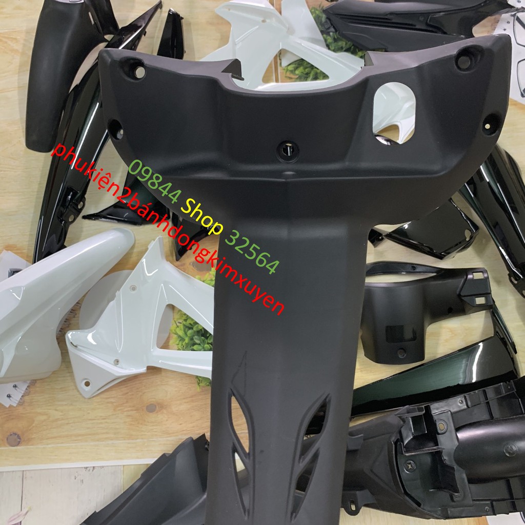 Bộ dàn áo vỏ nhựa xe wave rsx 100 siêu nhân đời 2008 đến 2009 màu TRẮNG-Full nhựa trắng nguyên sinh cao cấp loại 1