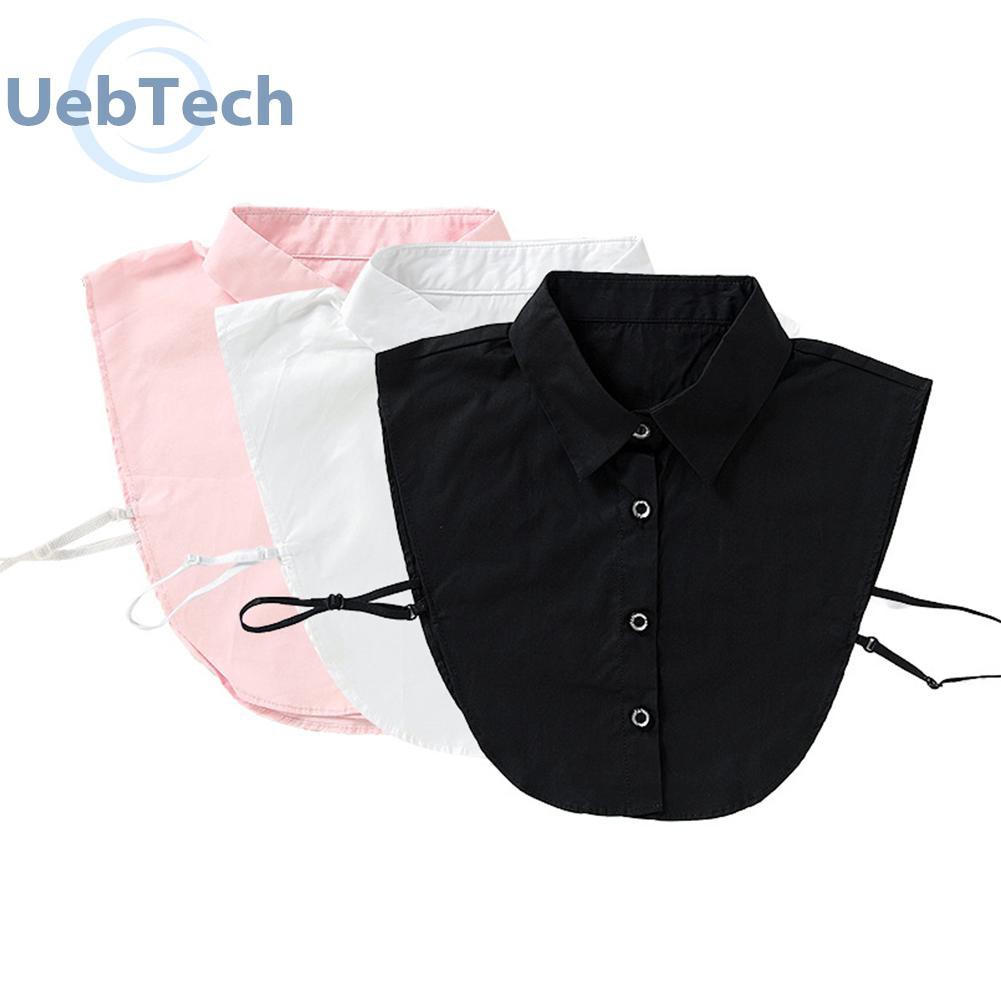 Cổ áo sơ mi giả màu trơn tháo rời được tiện lợi dành cho cả nam và nữ Uebtech
