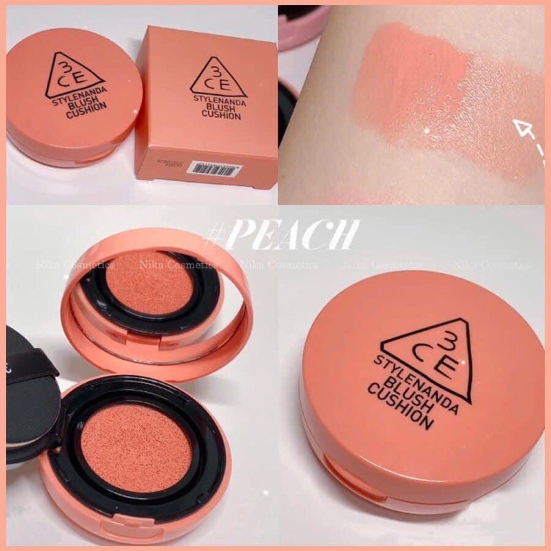 Má Hồng Kem 3.CE Blush Cushion Tự Nhiên