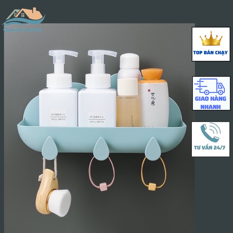 Kệ nhà tắm đám mây mẫu mới kệ để đồ đa năng dán tường thông minh