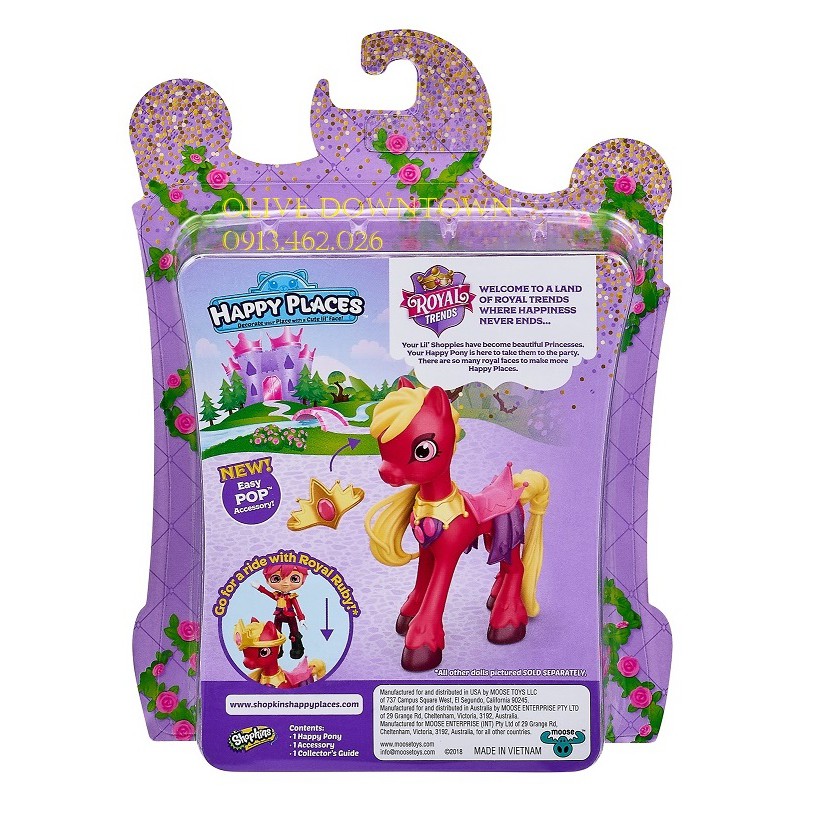 Hộp 🌼 Bé Ngựa Hoàng gia RUBY - Shopkins Royal Ruby - MỚI NGUYÊN HỘP