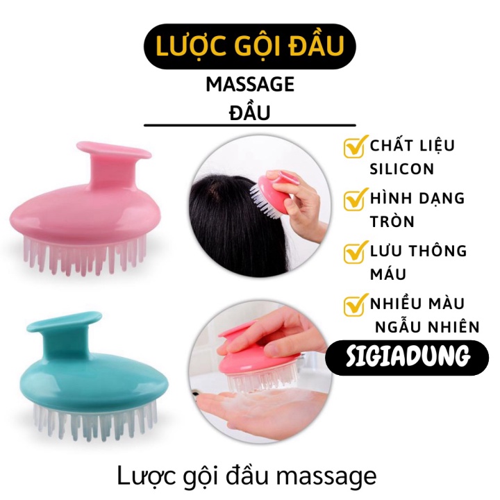 GIÁ SỈ Lược dầu gội đầu massage, lược làm sạch da đầu tiện lợi kiêm massage da đầu hiệu quả 5772