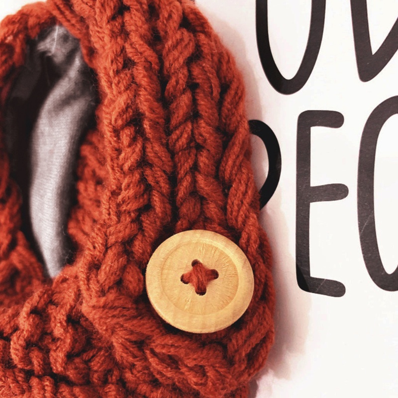 Mũ Beanie Dệt Kim Màu Trơn Đính Bóng Lông Giữ Ấm Tai Thời Trang Mùa Đông Cho Bé Trai Và Gái