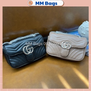 Túi xách nữ đeo chéo GC lưng tim size 22 da đẹp xích dày đi chơi đi học