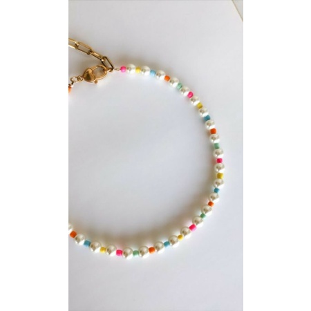 CHOKER DÂY CHUYỀN CƯỜM MIX HẠT GIẢ TRAI TÔN DA XINH ĐẸP SANG XỊN