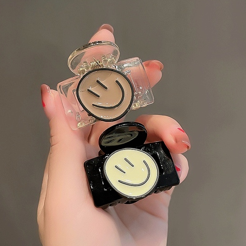 Kẹp tóc hình mặt cười bên hông phong cách thời trang Hàn Quốc cho nữ