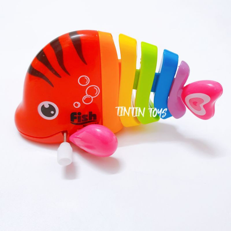 Đồ chơi cá 7 màu chạy dây cót siêu dễ thương
