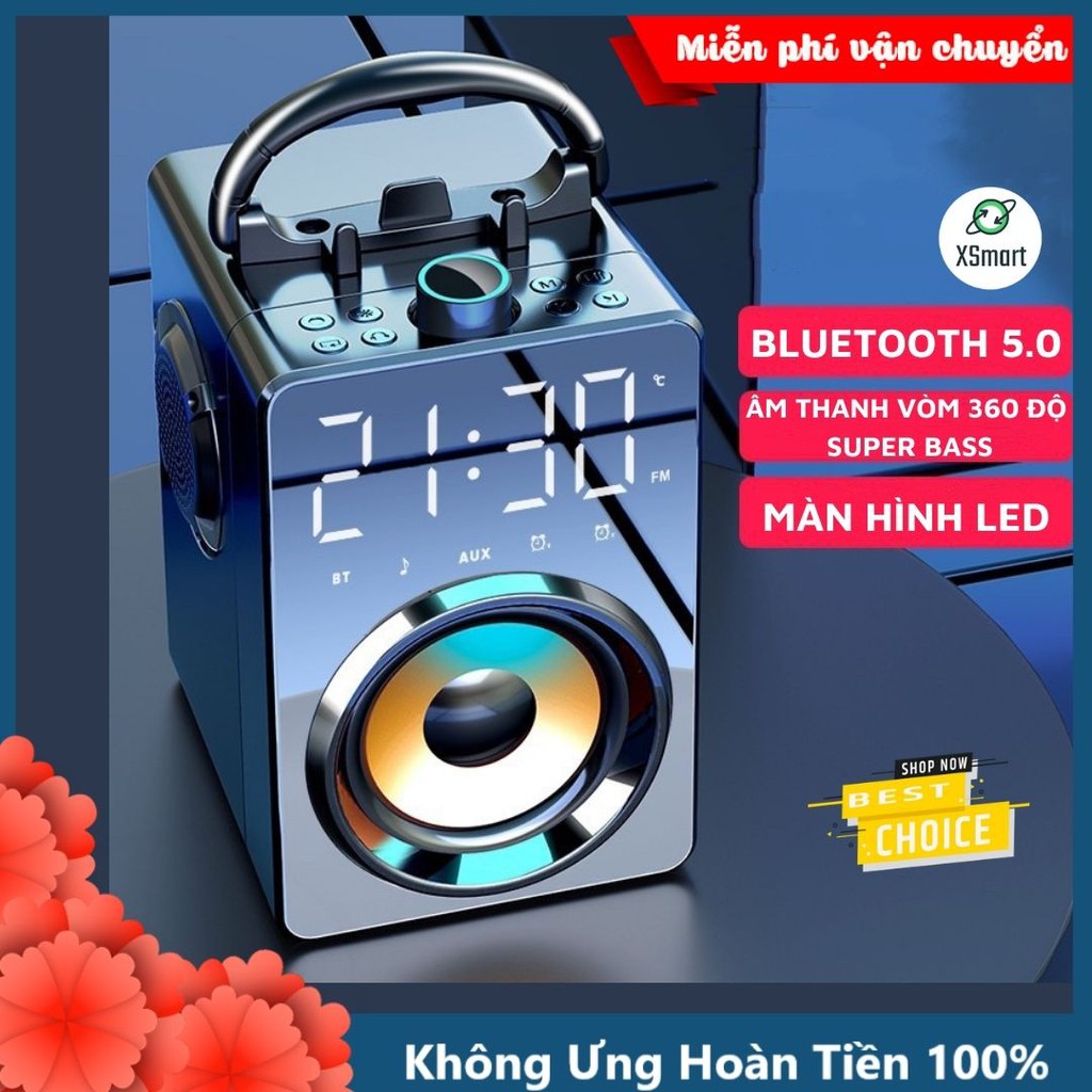 Loa bluetooth xách tay nghe nhạc có màn hình LED điều khiển từ xa MC-H3 SUPER BASS PRO âm thanh siêu lớn