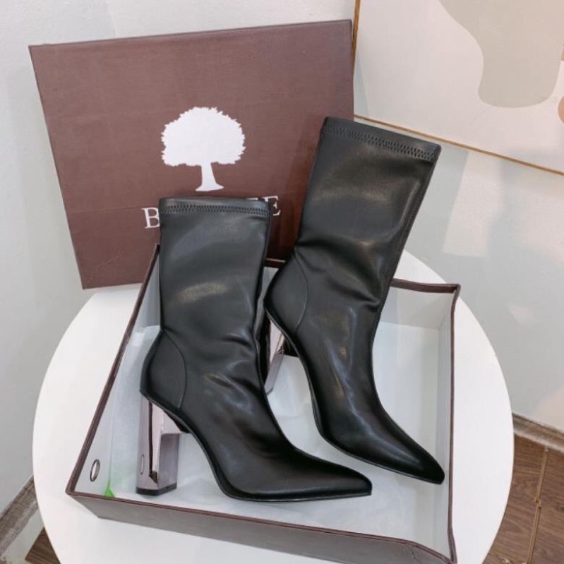 Boot Gót Gương 9p Bigtree Da Mềm Êm Fullbox QC Cao Cấp