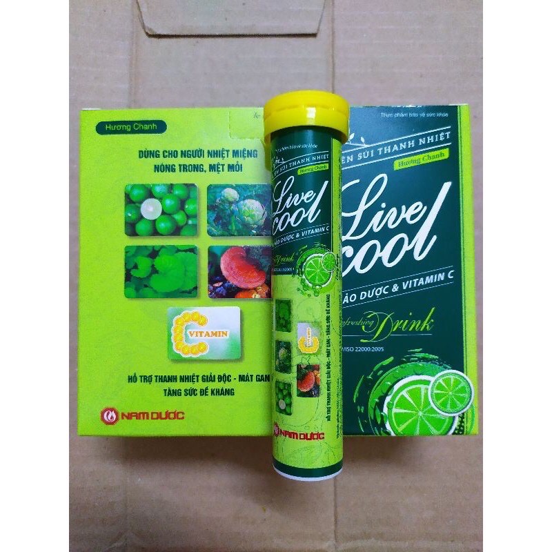 C sủi Live cool sủi thanh nhiệt thảo dược, người tiểu đường và ăn kiêng uống được