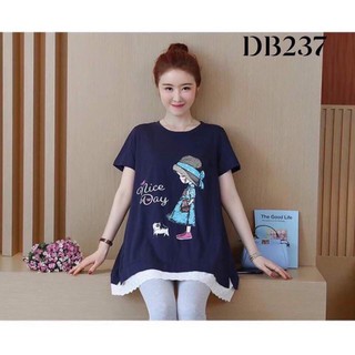 Áo bầu dáng suông chất cotton 45-70kg - Mẹ bầu thêm xinh