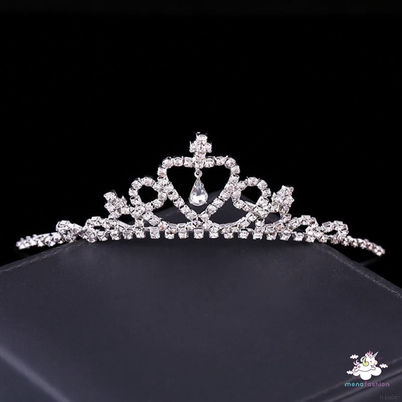 Cài Tóc Hình Vương Miện Có Đính Đá Cho Bé Gái