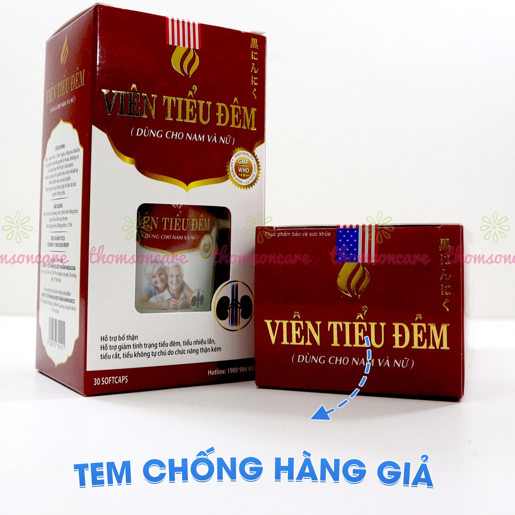 Viên Tiểu Đêm - Từ Trinh nữ Hoàng Cung, Hoàng Cầm giúp  bổ thận giảm tiểu đêm, tiểu buốt dùng cho cả nam nữ - Hộp 30viên