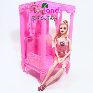 Đồ Chơi Búp Bê - Giường Ngủ Đa Năng Nhựa Việt Nam (Có kèm Pin)