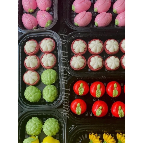 BỘ 8 KHUÔN LÀM RAU CÂU- BÁNH ĐẬU XANH TRÁI CÂY