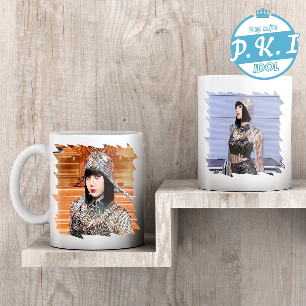 Cốc Sứ Uống Cafe In Hình Idol Lisa Blackpink – Kingdom